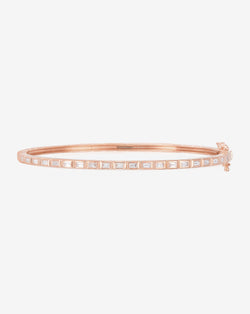 Ring Concierge Bracelets Baguette Bezel Bangle 14k Rose Gold