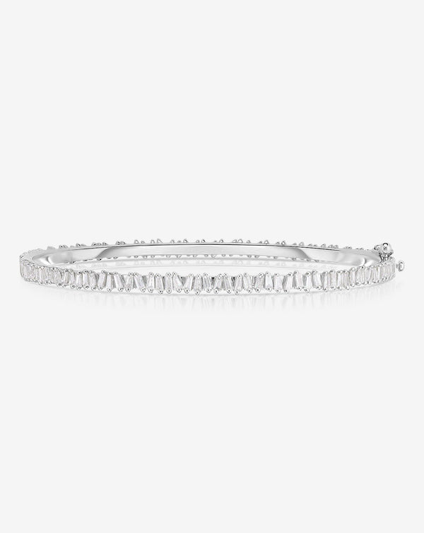 Ring Concierge Baguette Ridge Bangle 14k White Gold