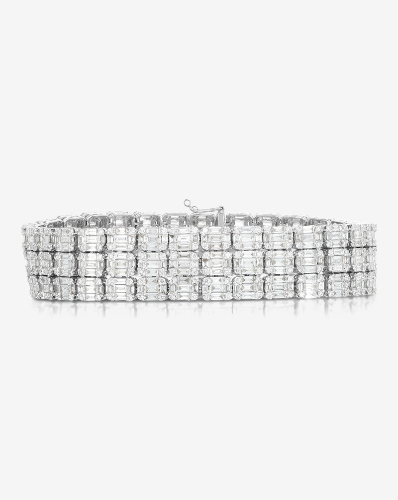 Ring Concierge Bracelets Emerald Illusion Statement Tennis Bracelet