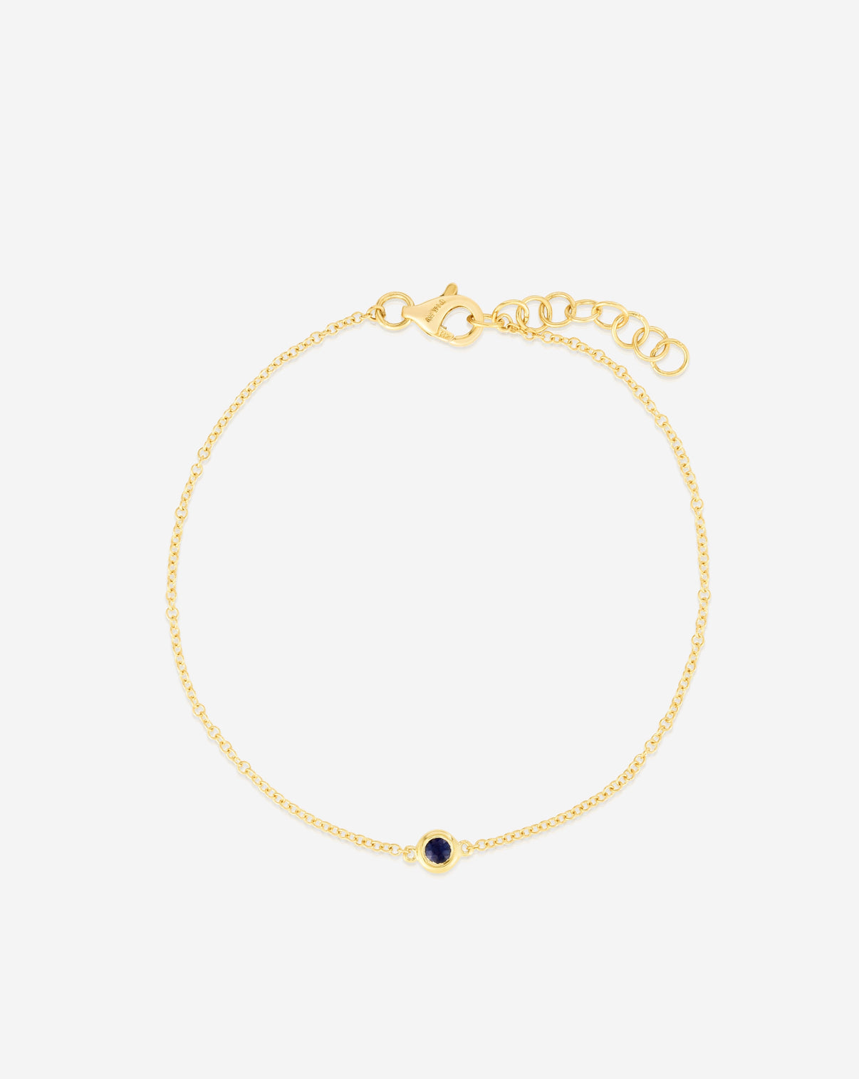 Ring Concierge Bracelets Gemstone Bezel-Set Bracelet - sapphire 14k yellow gold