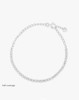 Mini diamond tennis bracelet ring concierge Clearance