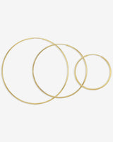 Ring Concierge Earrings 2 mm Gold Tube Hoops