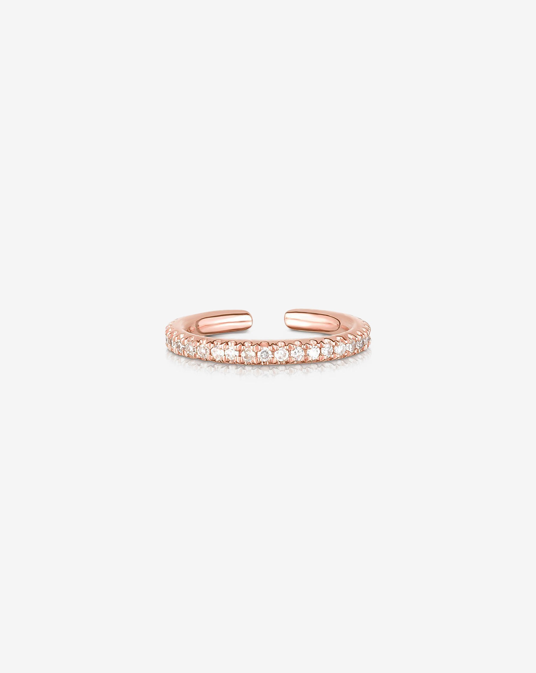 ドーターズジュエリー／14k Open cuff diamond ring 14K] Open cuff diamond ring - DAUGHTERS JEWELRY