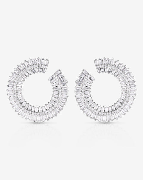 Fanned Diamond Statement Earrings