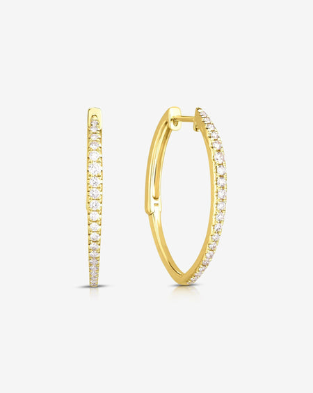 Graduated Marquise Diamond Hoops