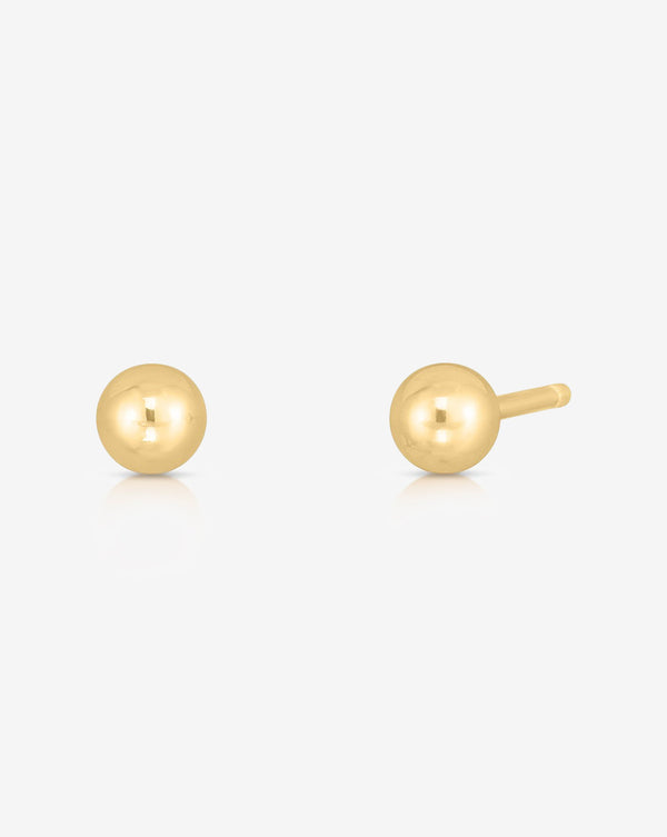 Ring Concierge Earrings 14k Yellow Gold / Pair Tiny Gold Studs
