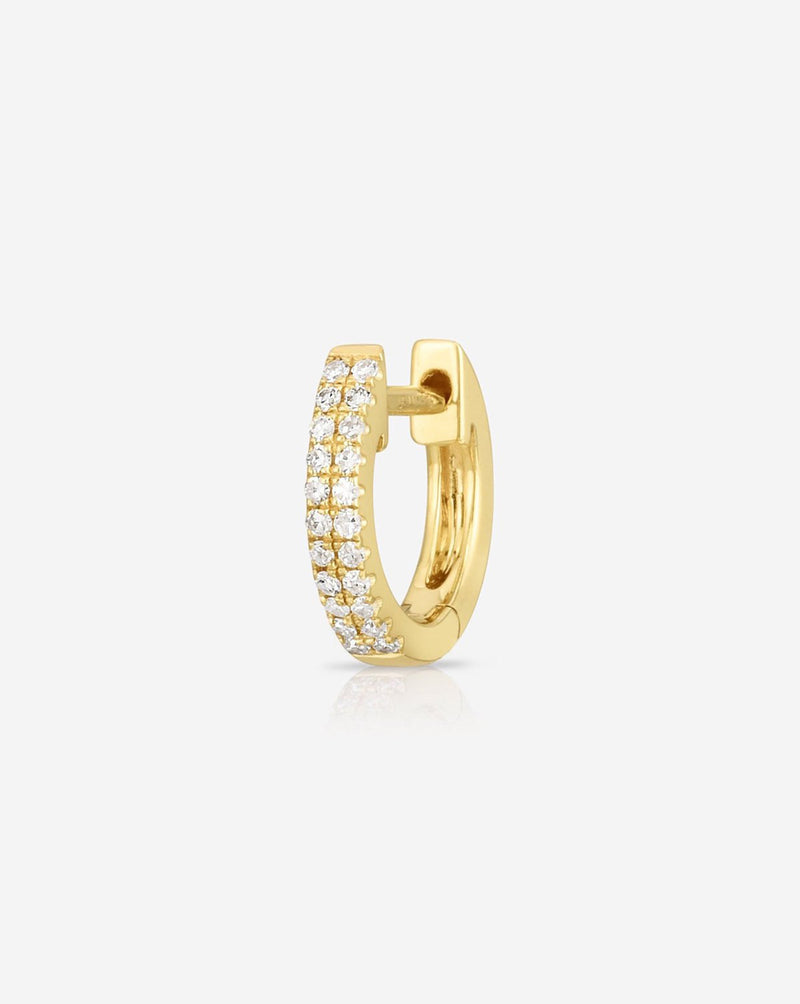 Ring Concierge 14k Yellow Gold Single Petite Double Row Huggie