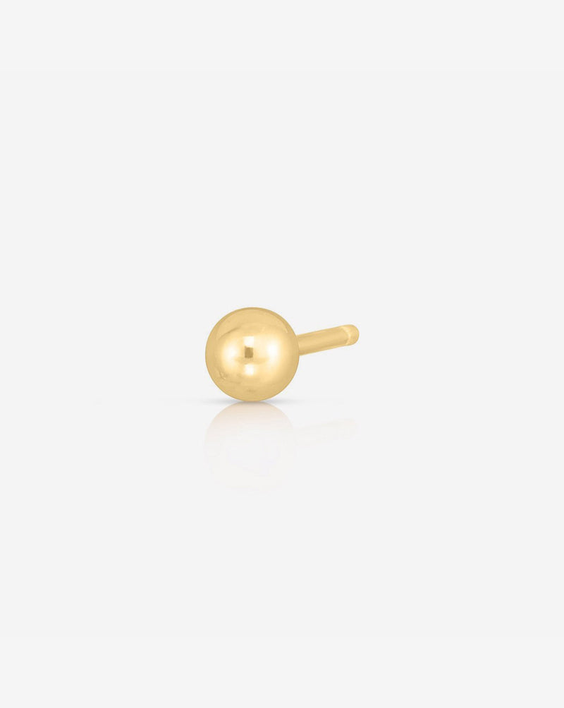 Ring Concierge Earrings 14k Yellow Gold / Single Stud Tiny Gold Studs