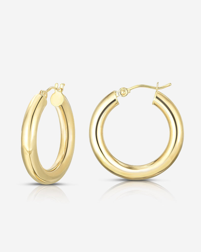 Baby Pearl Hoop (Single) in 14K Yellow Gold, Small | Catbird