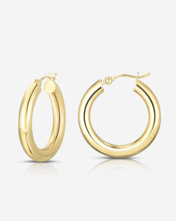 Ring Concierge Earrings 14k Yellow Gold / X-Small 4 mm Gold Tube Hoops