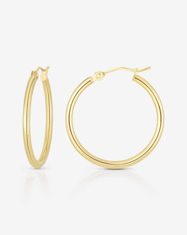 Ring Concierge Earrings 14k Yellow Gold / XS 2 mm Gold Tube Hoops 