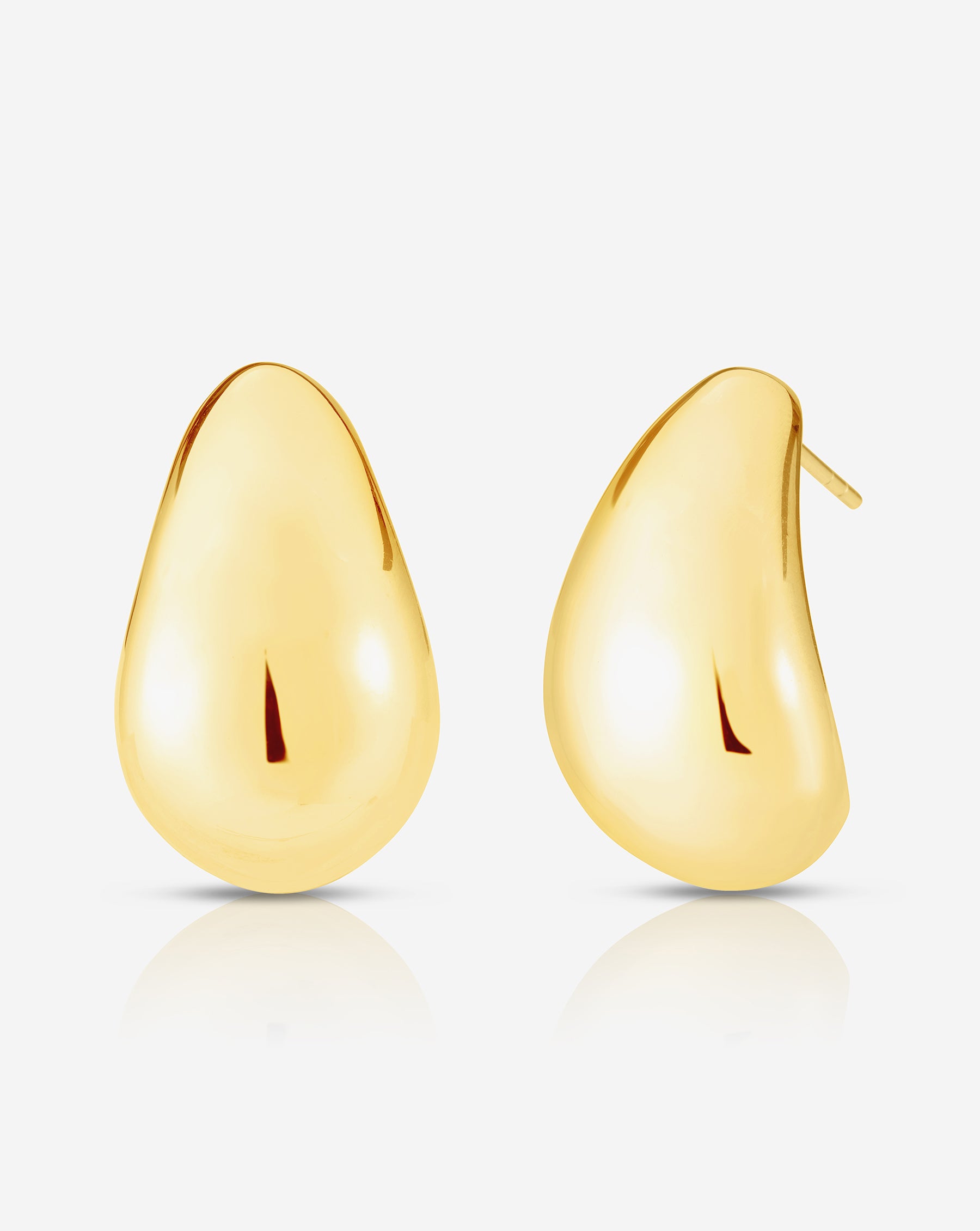 【関税&送料込】Coperni Large Golden Swipe Earrings Large Swipe earring in gold - Coperni | Mytheresa