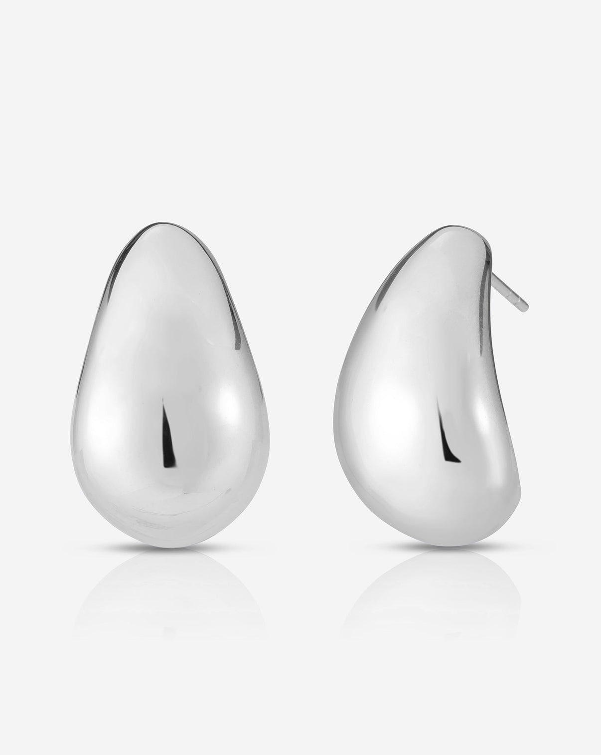 Ring Concierge Earrings Bold Cloud Statement Earrings - white gold
