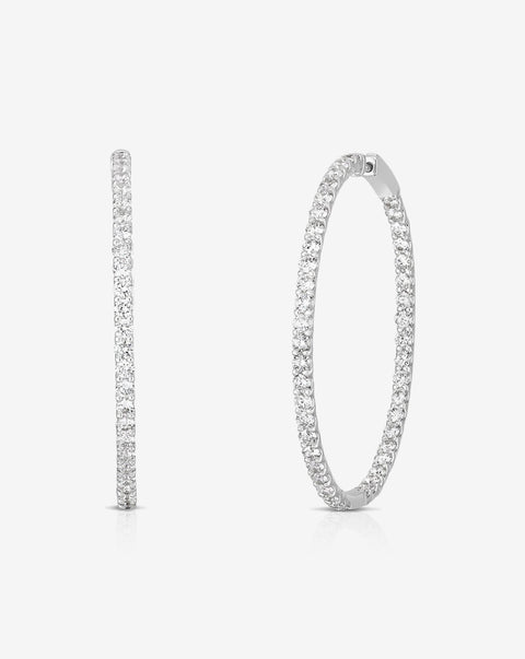 Luxe Diamond Hoops