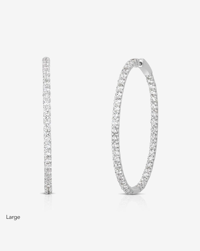 Luxe Diamond Hoops – Ring Concierge