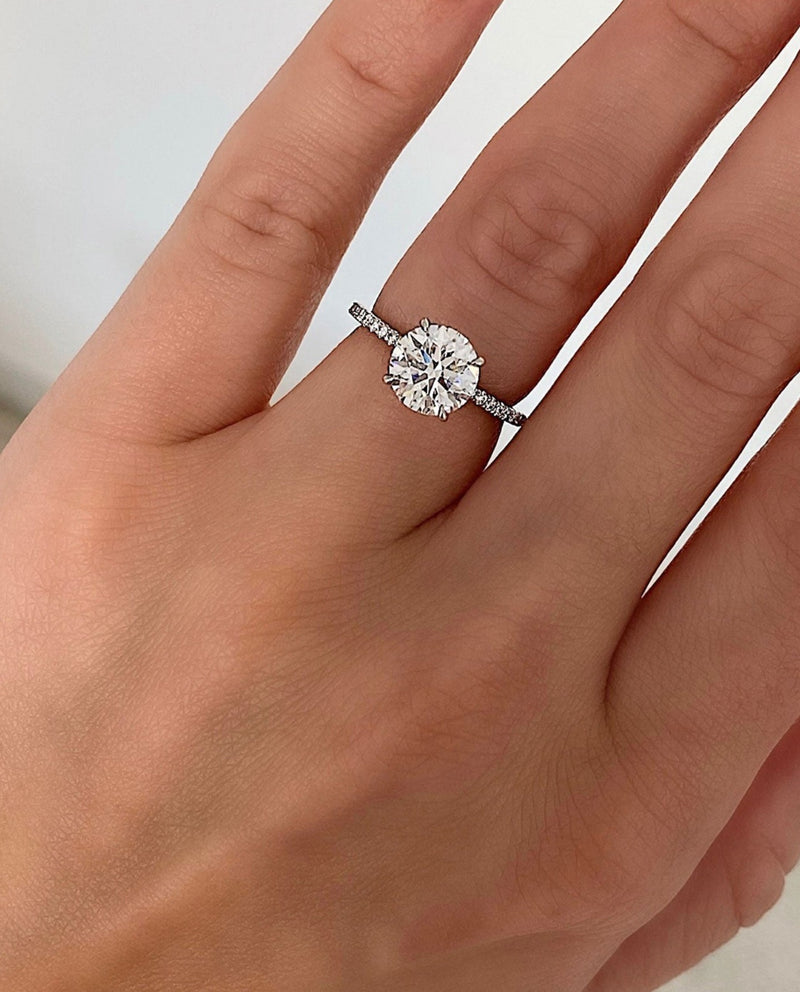 Ring Concierge Lab Grown Engagement Rings 2.01 Round Lab Diamond Ring