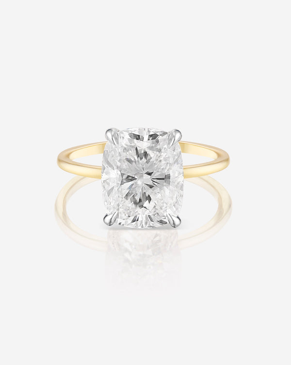 2.71 Cushion Lab Diamond in Whisper Thin® Hidden Halo