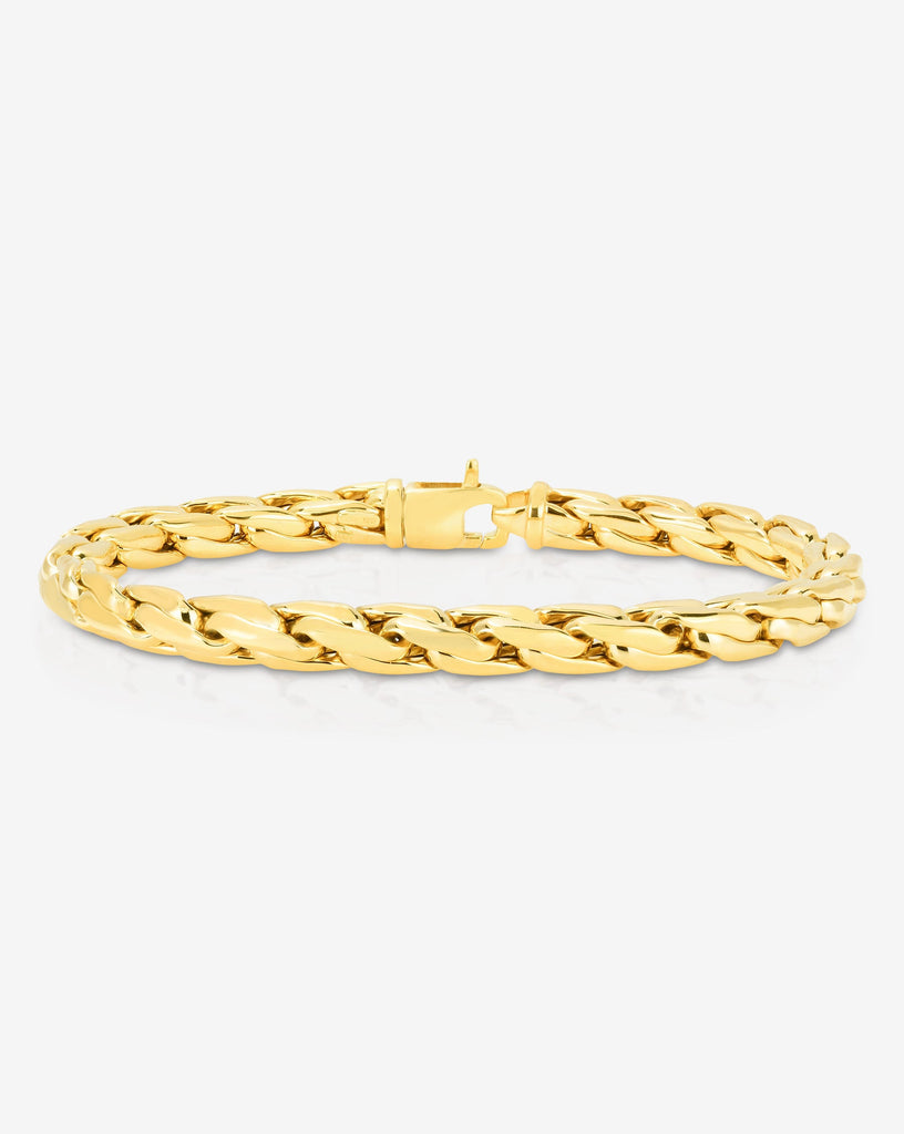 ring concierge mens men s bracelets 14k yellow gold square curb chain bracelet
