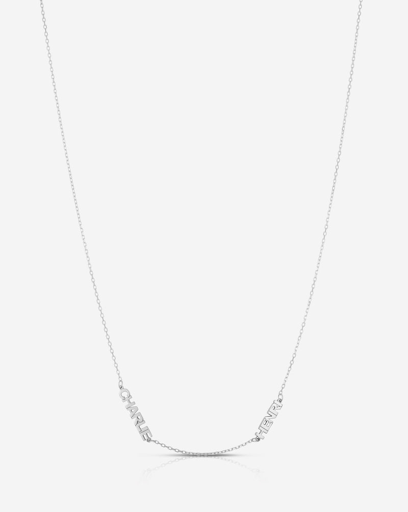 Ring Concierge Necklaces 14k White Gold / 2 Personalized Multi-Name Necklace