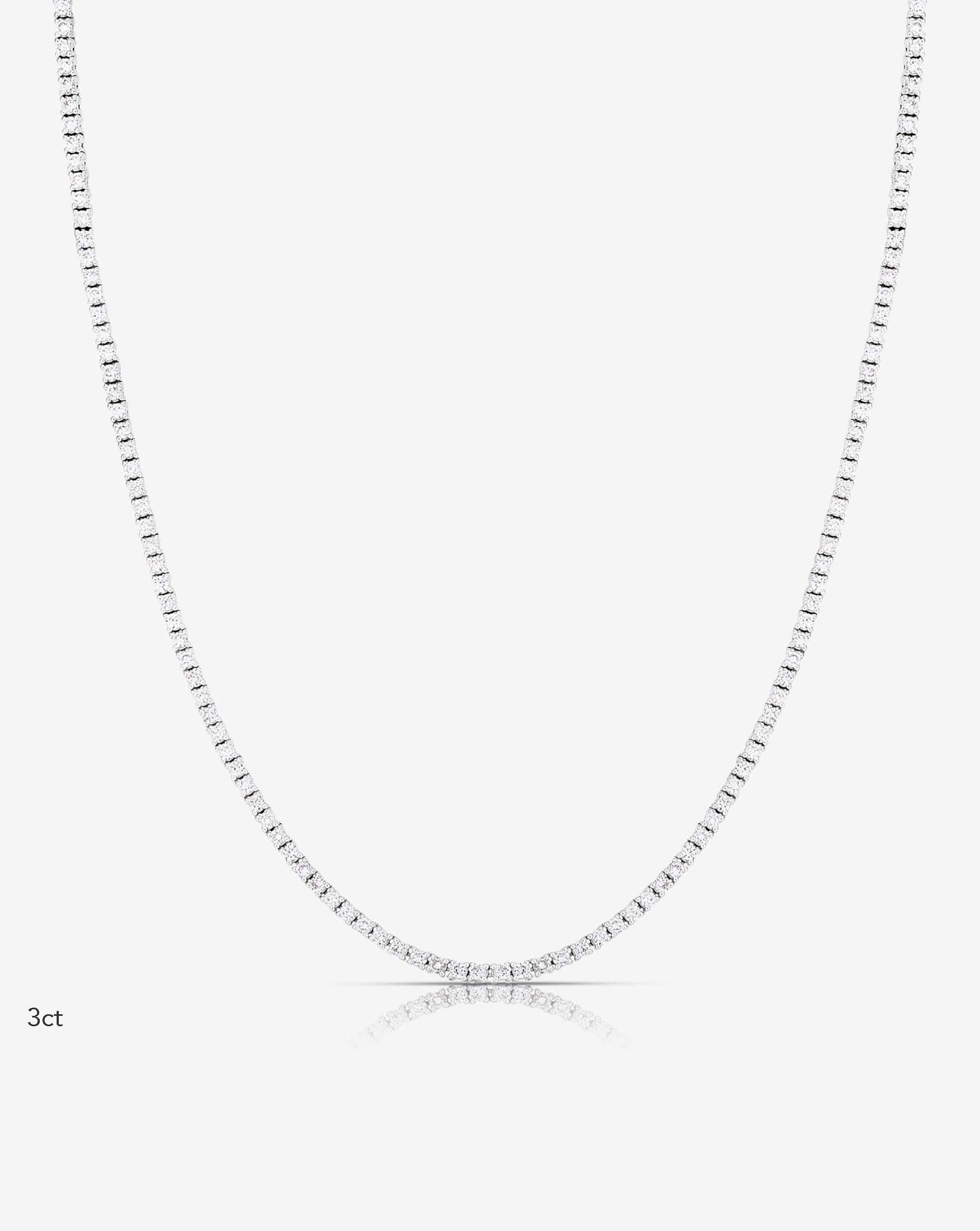 14 karat white gold diamond necklace hot unisex brand new fine