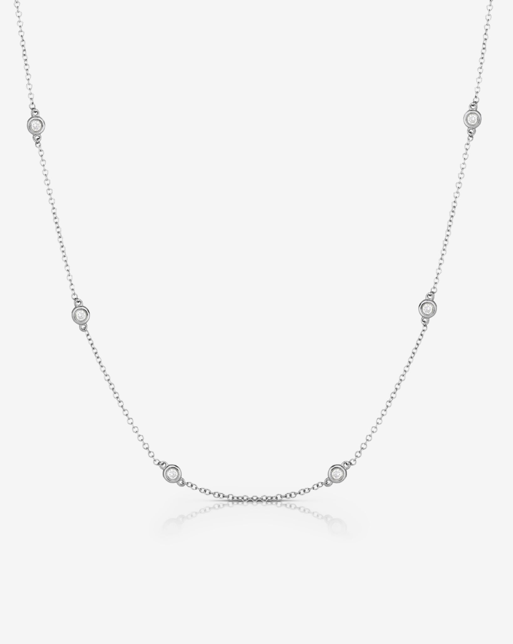 Pt950 ネックレス DIAMOND STATION NECKLACE DIAMOND STATION NECKLACE(2XN0451)Pt950 ネックレス｜スター