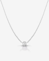 Round diamond deals pendant necklace