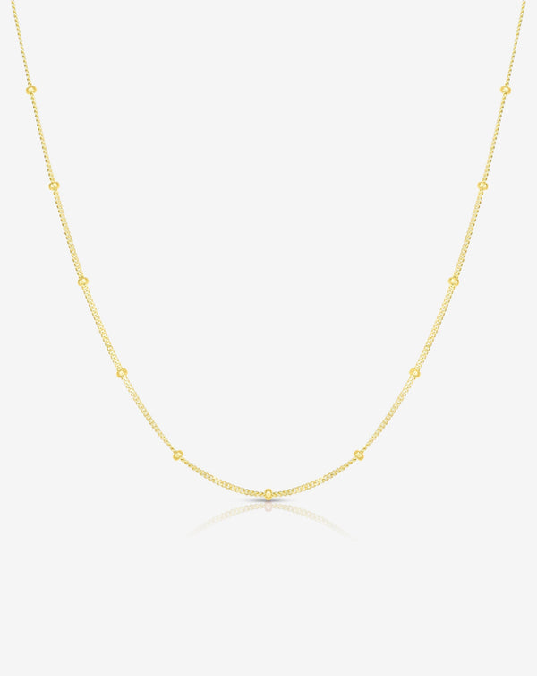 Ring Concierge Necklaces 14k Yellow Gold / 16" Saturn Chain Necklace