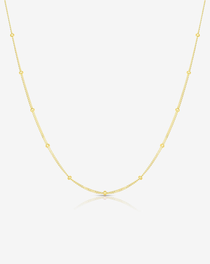 Ring Concierge Necklaces 14k Yellow Gold / 16" Saturn Chain Necklace