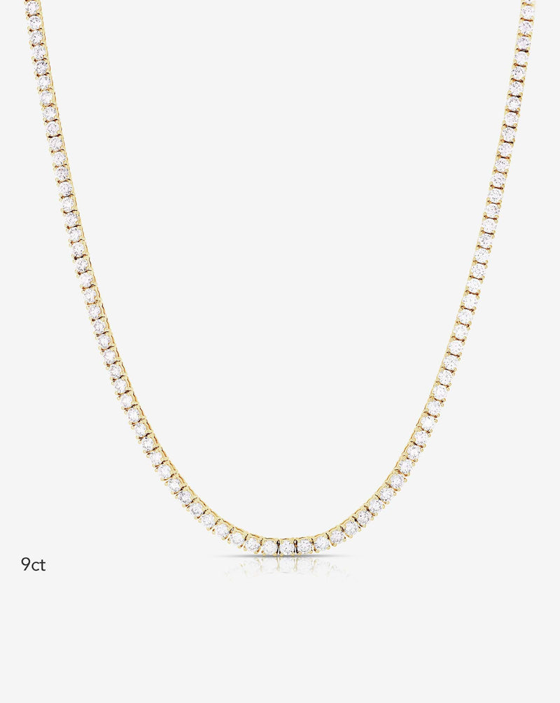 Ring Concierge Necklaces 14k Yellow Gold / 9 carats / 16" 9 carat Classic Diamond Tennis Necklace