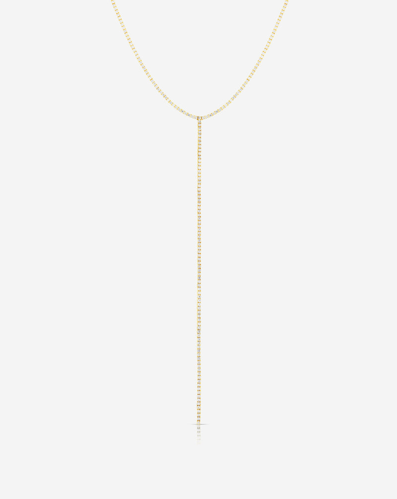 Ring Concierge Necklaces 14k Yellow Gold Diamond Lariat Necklace