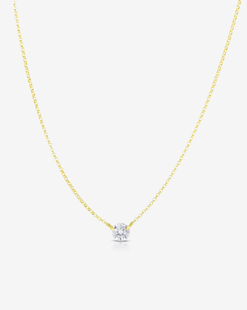 Half Carat Floating Diamond Necklace – Ring Concierge