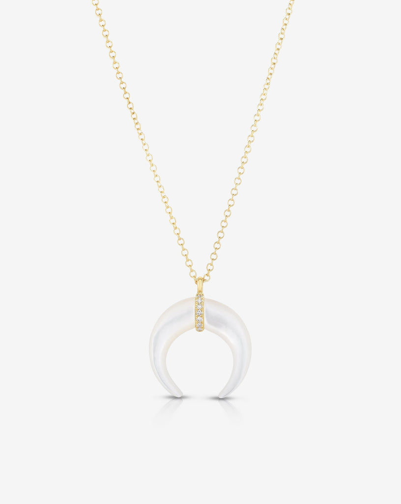 14K White Gold Diamond Mom Necklace – Maurice's Jewelers