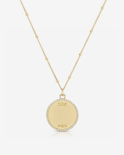 Personalized Medallion Necklace
