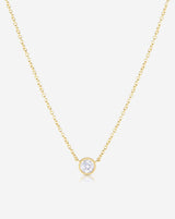 Half Carat Floating Diamond Necklace