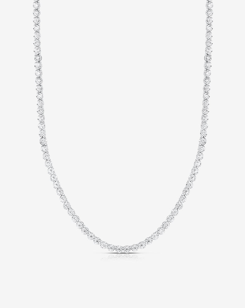 Ring Concierge Necklaces Cupcake Set Diamond Tennis Necklace  5 carat 14k White Gold