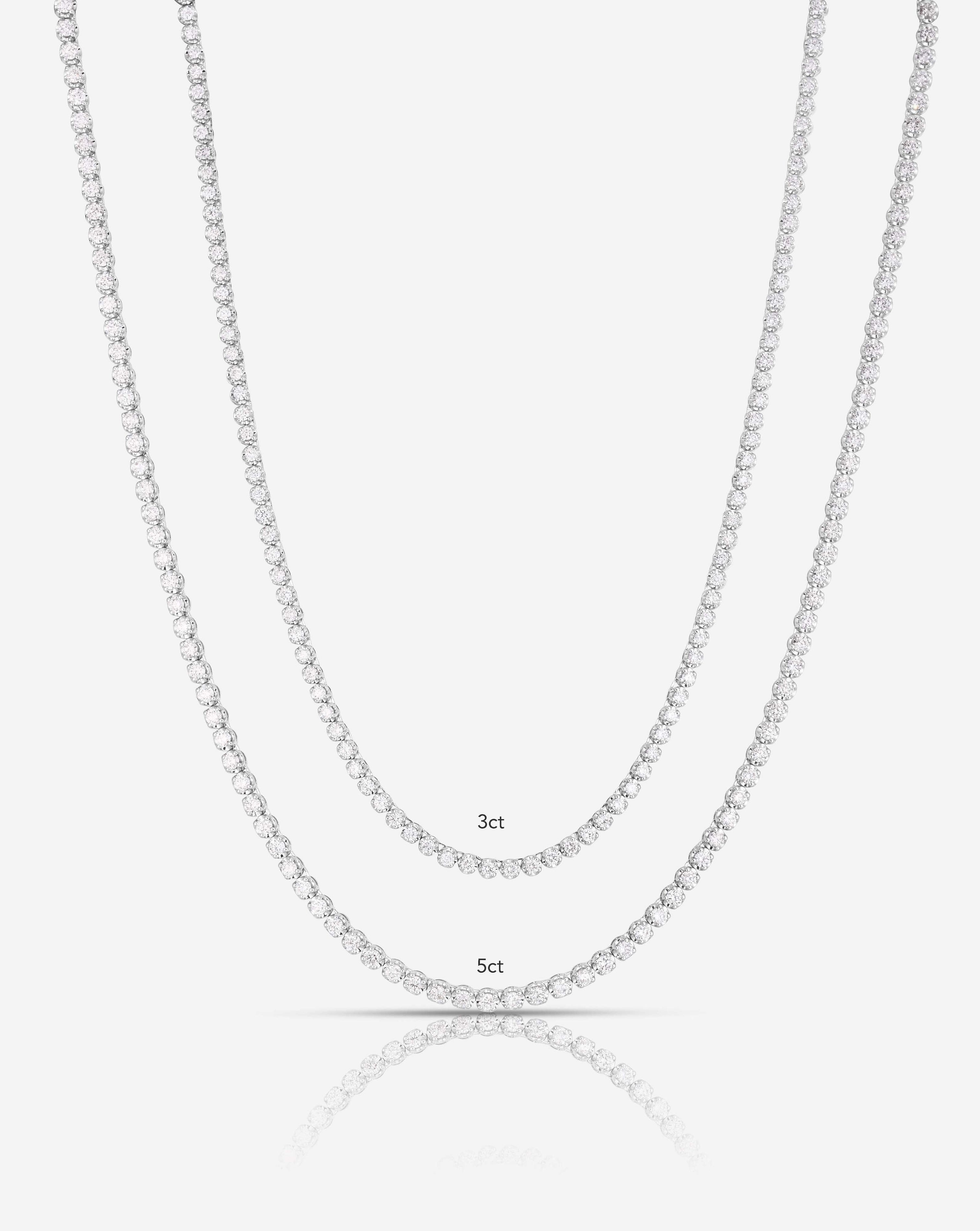 3ct Diamond Solitaire selling Mens Necklace 18