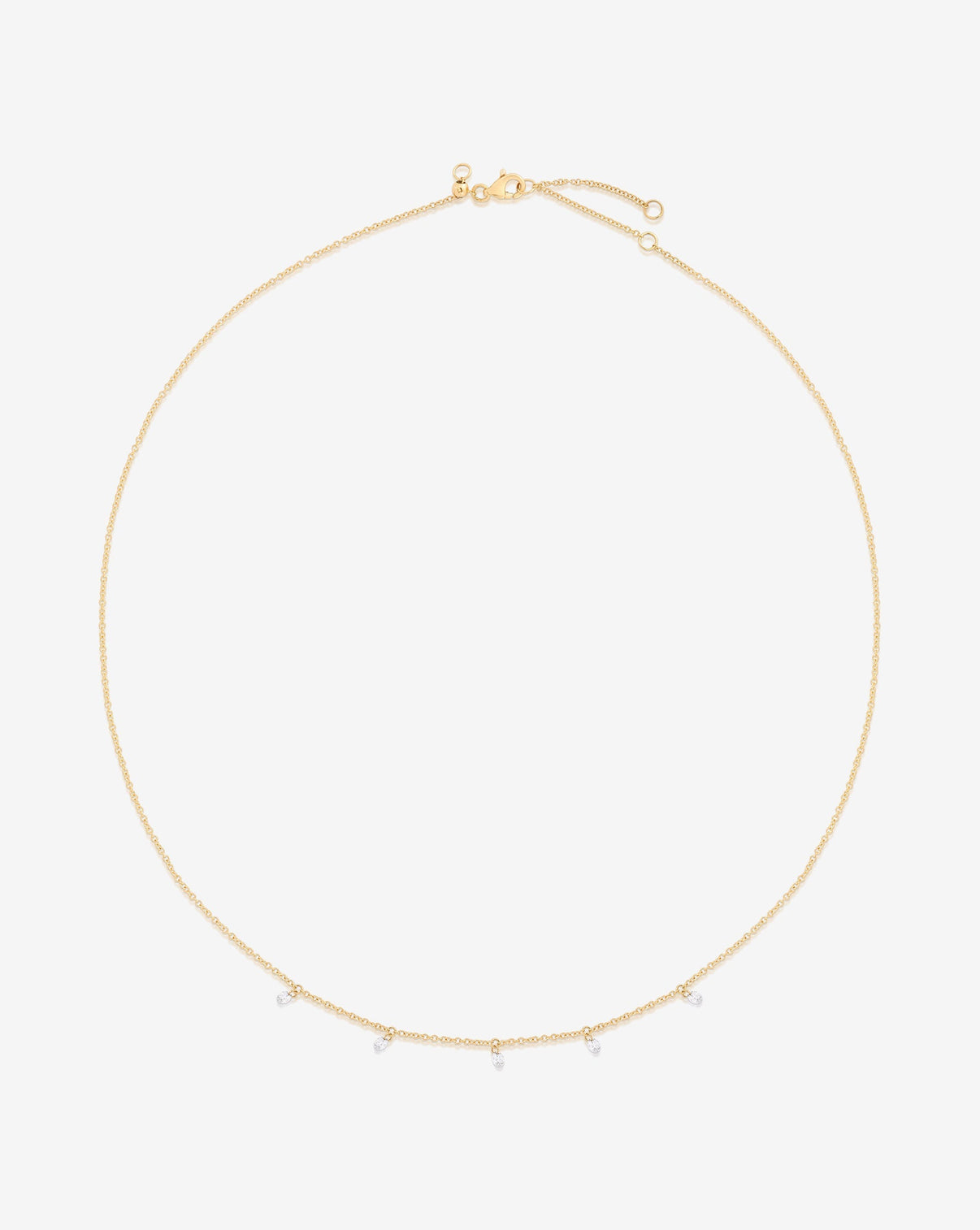 Ring Concierge Necklaces Floating Diamond Necklace in 14K Yellow Gold