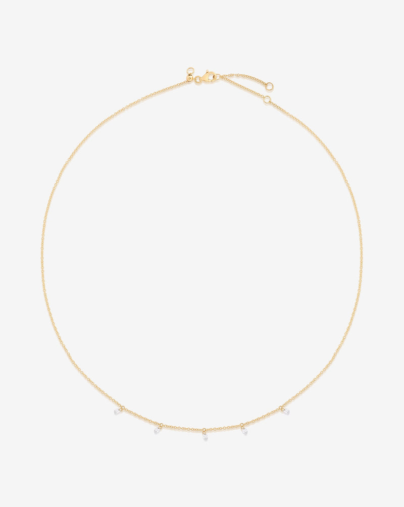 Ring Concierge Necklaces Floating Diamond Necklace in 14K Yellow Gold