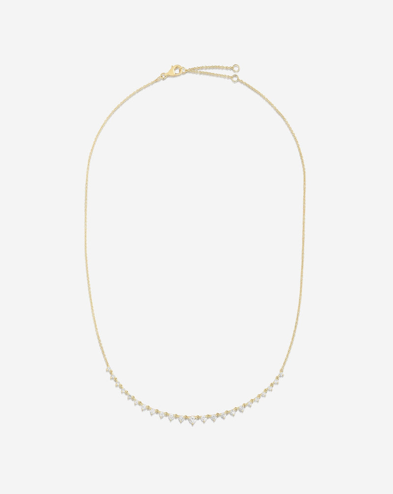 Ring Concierge Necklaces Graduated Diamond Layering Necklace in 14K Yellow Gold