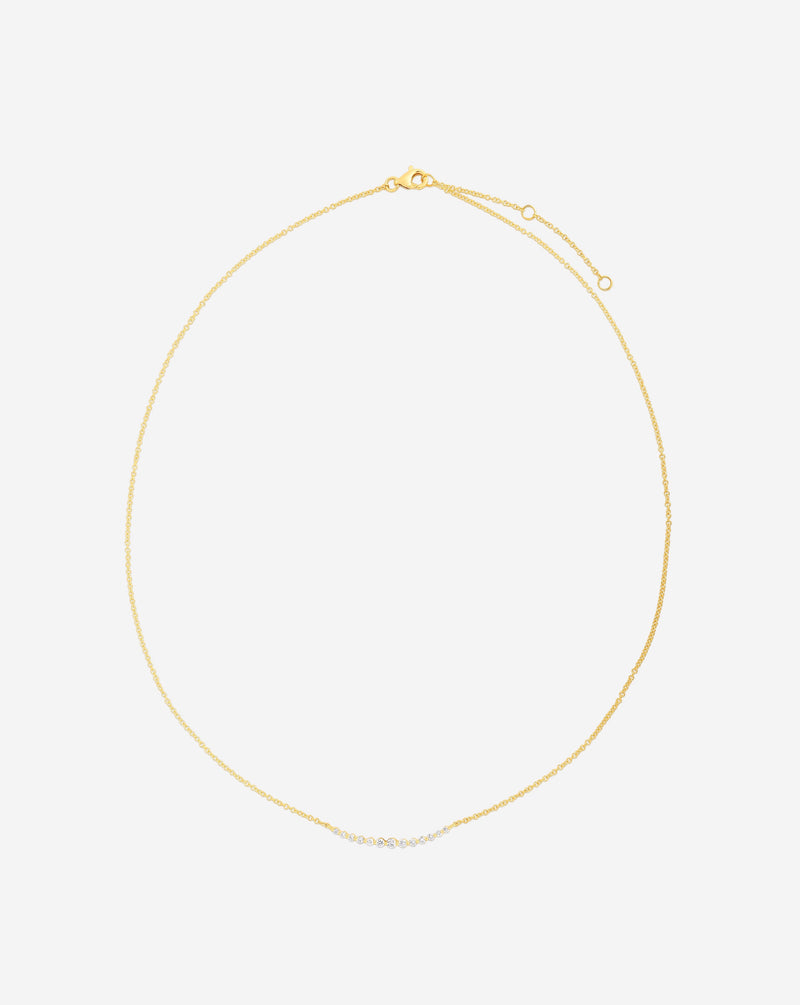 Ring Concierge Necklaces Graduated Single Prong Diamond Necklace