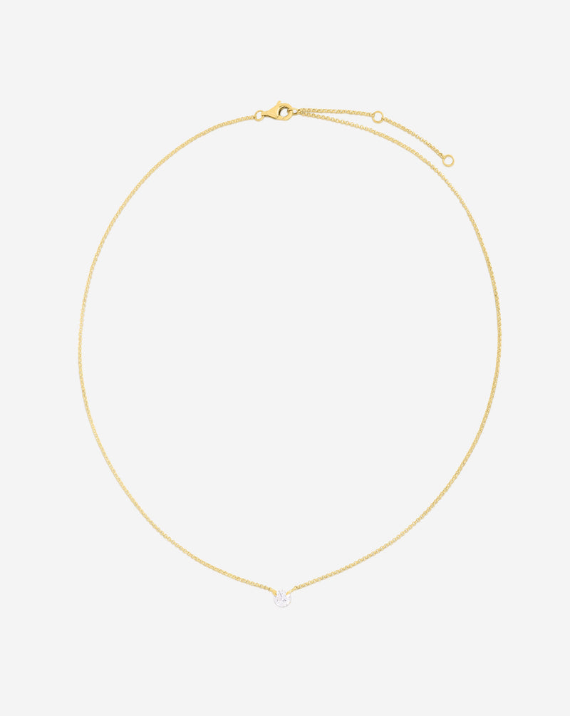 Ring Concierge Necklaces Half Carat Floating Diamond Necklace in 14K Yellow Gold