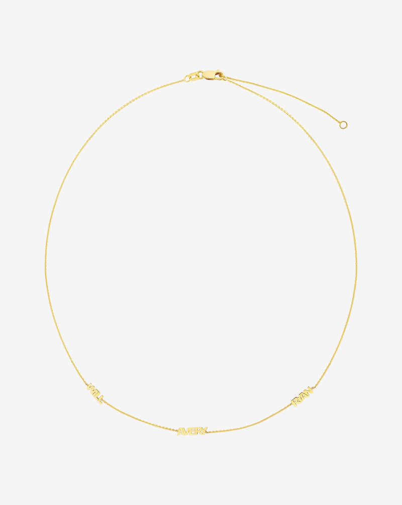 Ring Concierge Necklaces Personalized Multi-Name Necklace in 14K Yellow Gold
