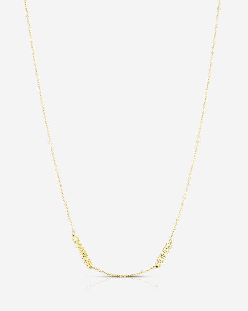 Ring Concierge Necklaces Personalized Multi-Name Necklace in 14K Yellow Gold