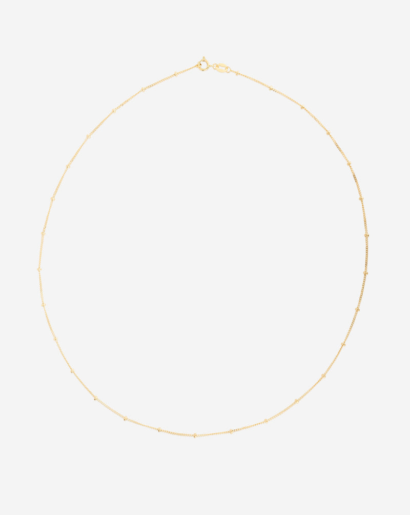 Ring Concierge Necklaces 14k Yellow Gold / 16" Saturn Chain Necklace