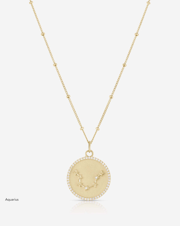 Ring Concierge Necklaces Zodiac Constellation Necklace Aquarius