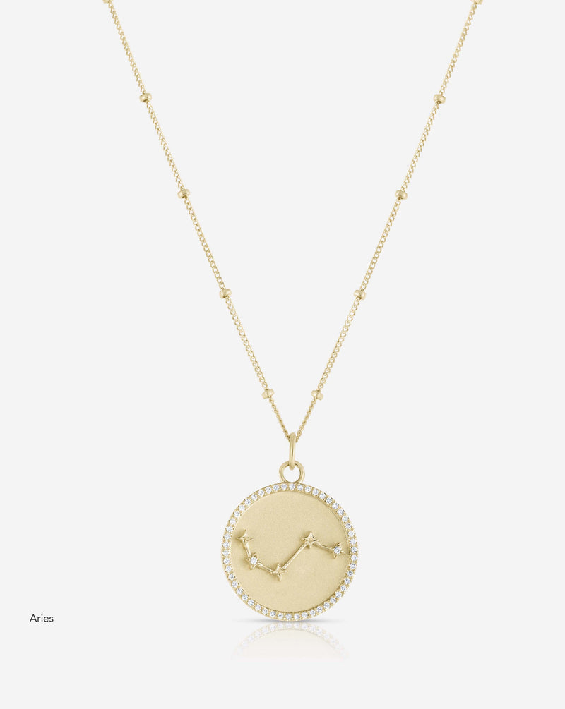 Ring Concierge Necklaces Zodiac Constellation Necklace Aries