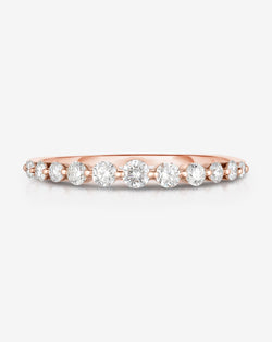 Still life of brilliant Diamond Ring in Rose gold