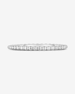 Ring Concierge Rings 14k White Gold / 2 Beaded Stackable Ring