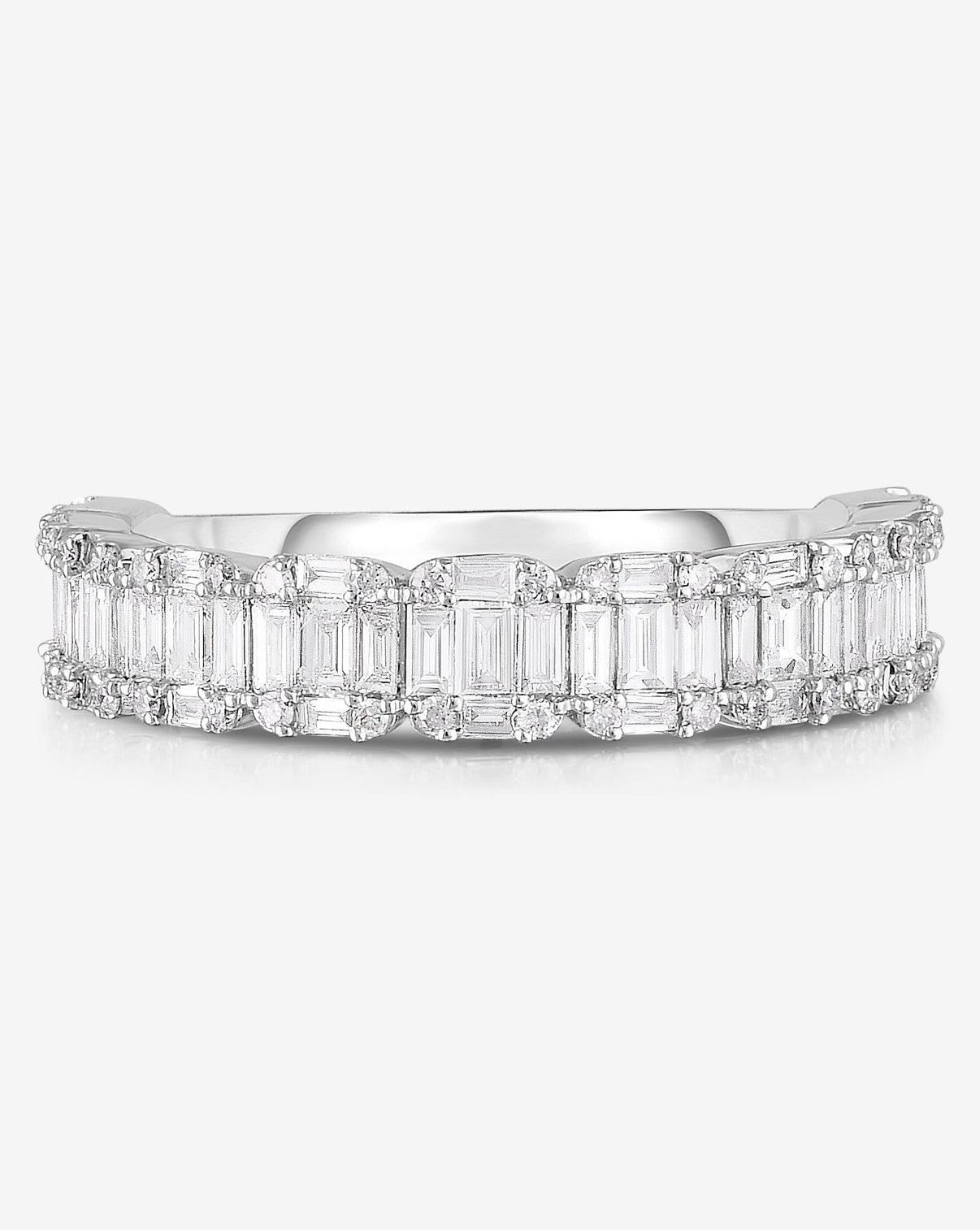 Ring Concierge Rings 14k White Gold / 3/4 / 4 Petite Emerald Illusion Ring in 14K White Gold
