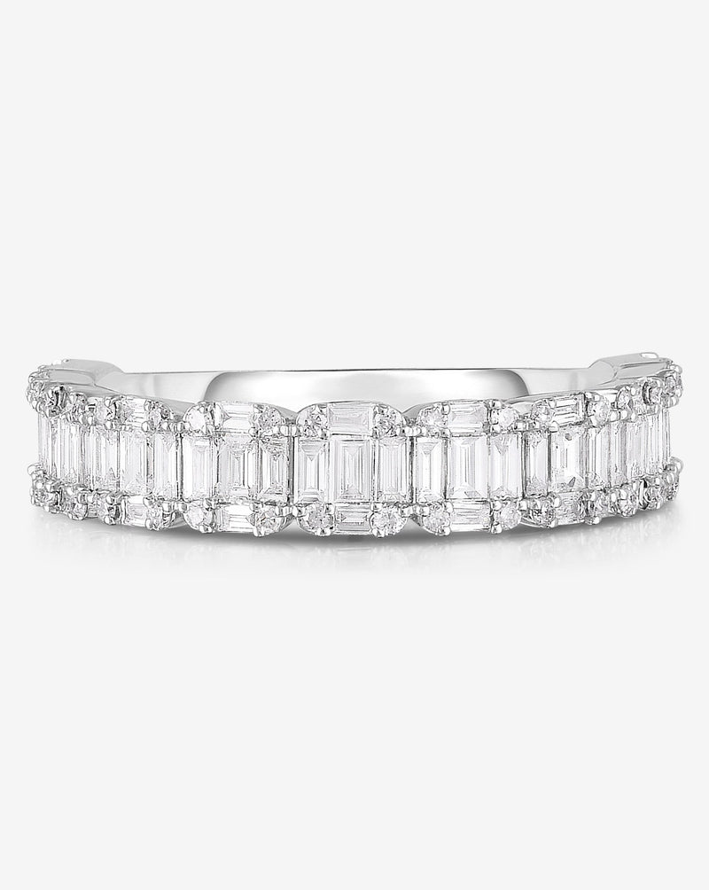 Ring Concierge Rings 14k White Gold / 3/4 / 4 Petite Emerald Illusion Ring in 14K White Gold